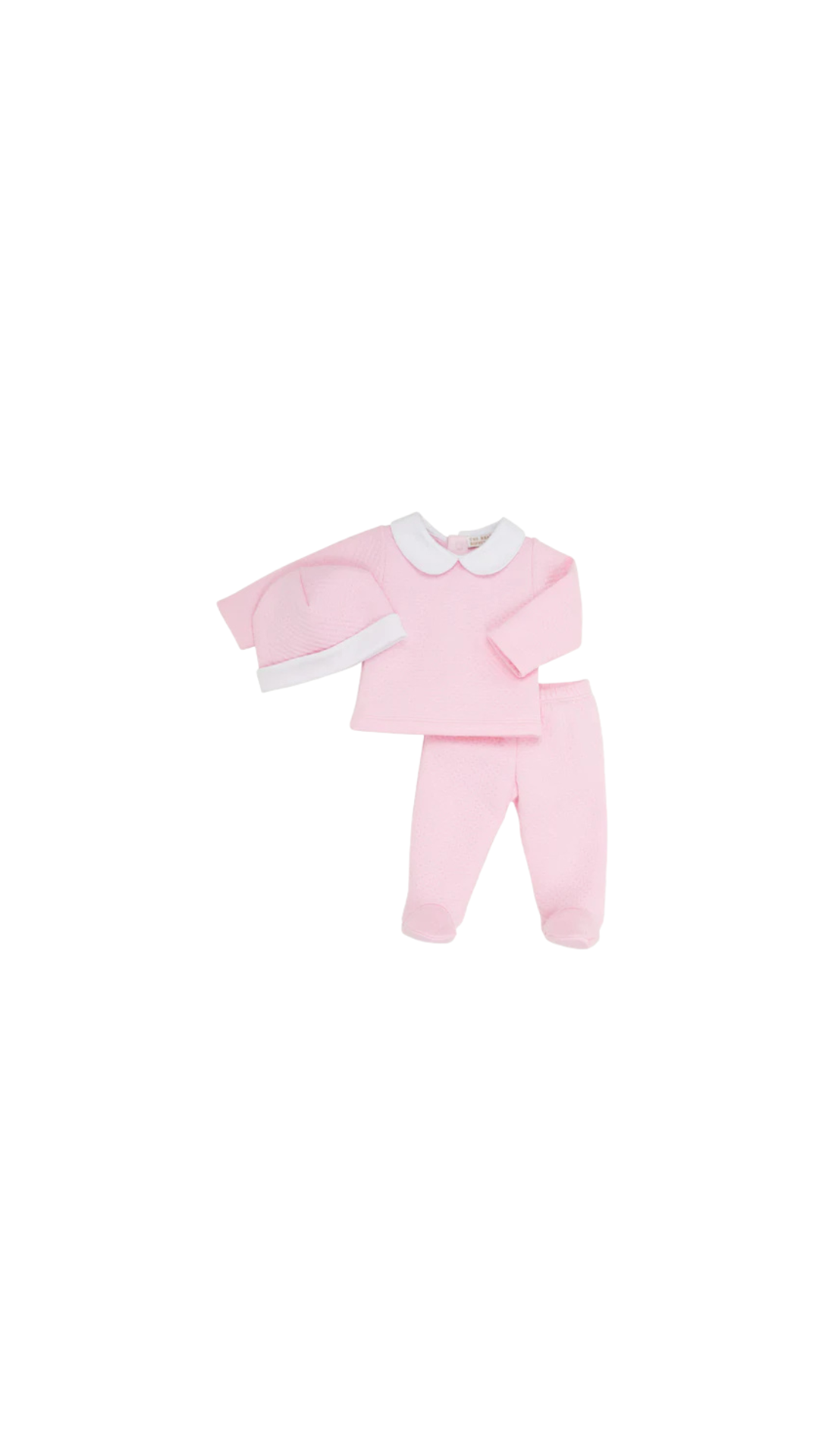 Harts Hold Me Set - Pima Jacquard Palm Beach Pink/Worth Ave White