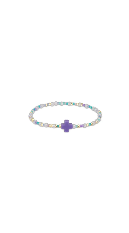 egirl hope unwritten signature cross bracelet - how do you lilac me now?