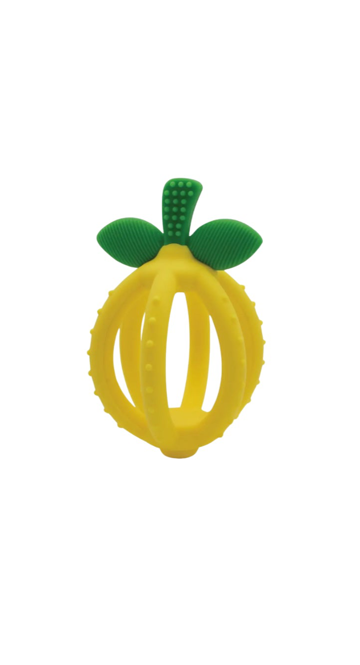 Bitzy Biter™ Teething Ball Baby Teether Lemon