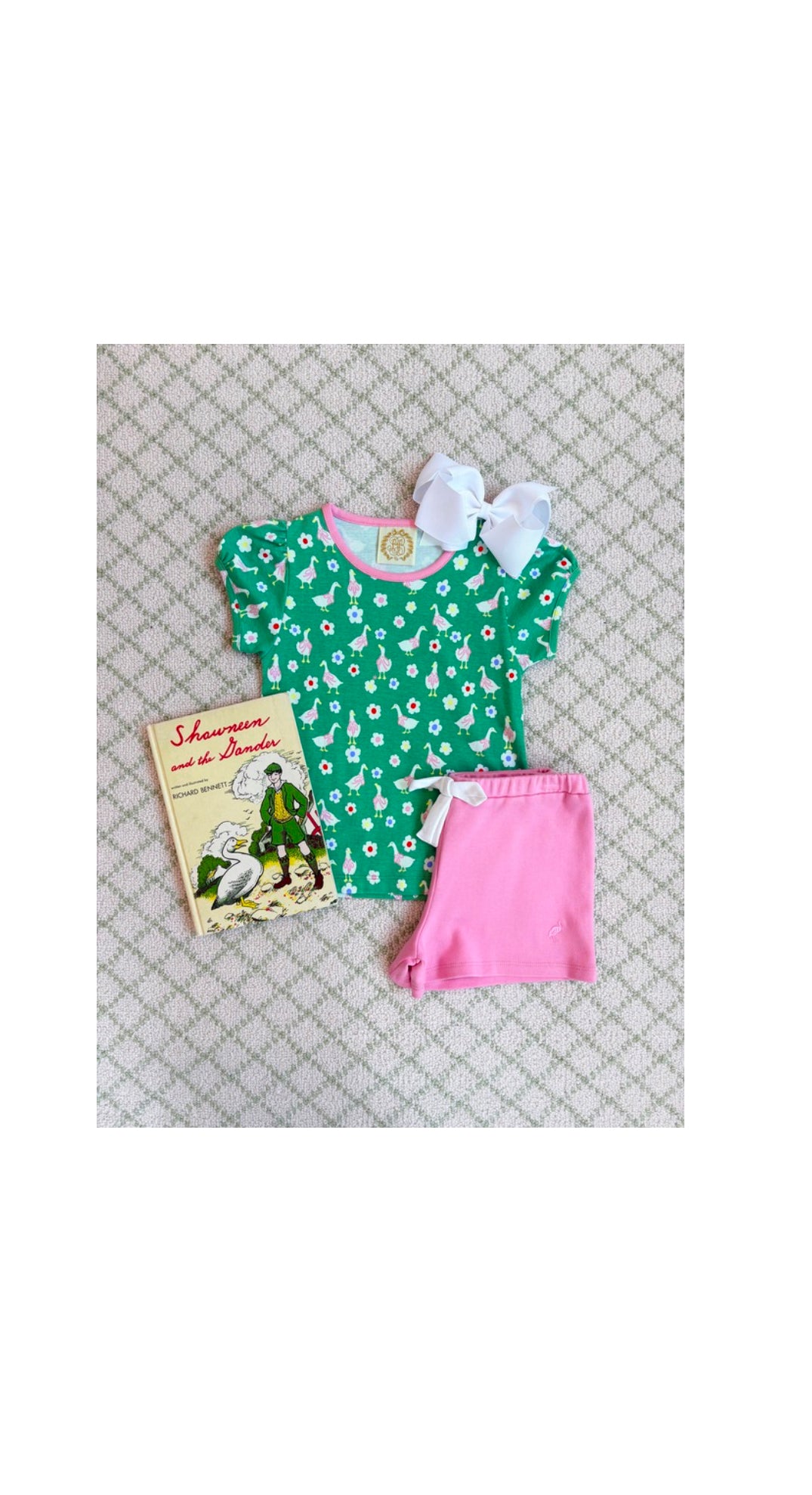 Penny's Play Shirt Darling Ducks Hamptons Hot Pink