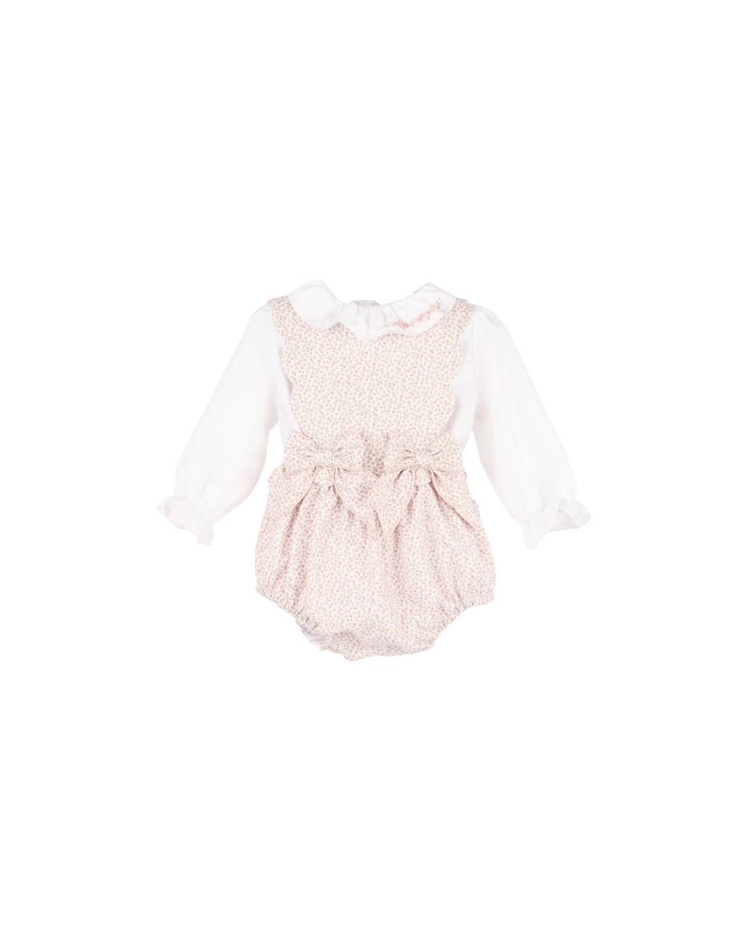 BB Blooms OG Girl Overall Khaki w/Pink