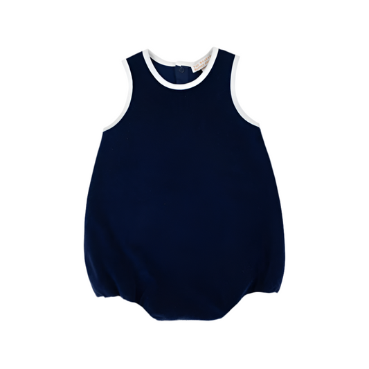 Patton Play Bubble Terrycloth Nantucket Navy/Worth Ave White