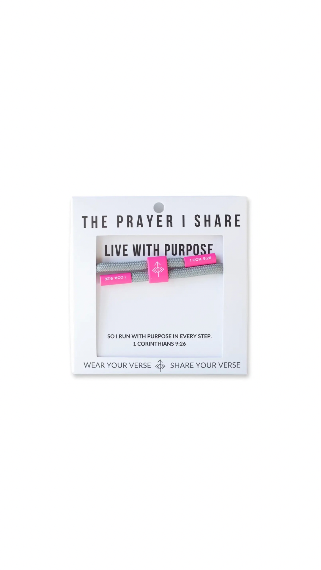 Live With Purpose Bracelet, Christian Cord Bracelet