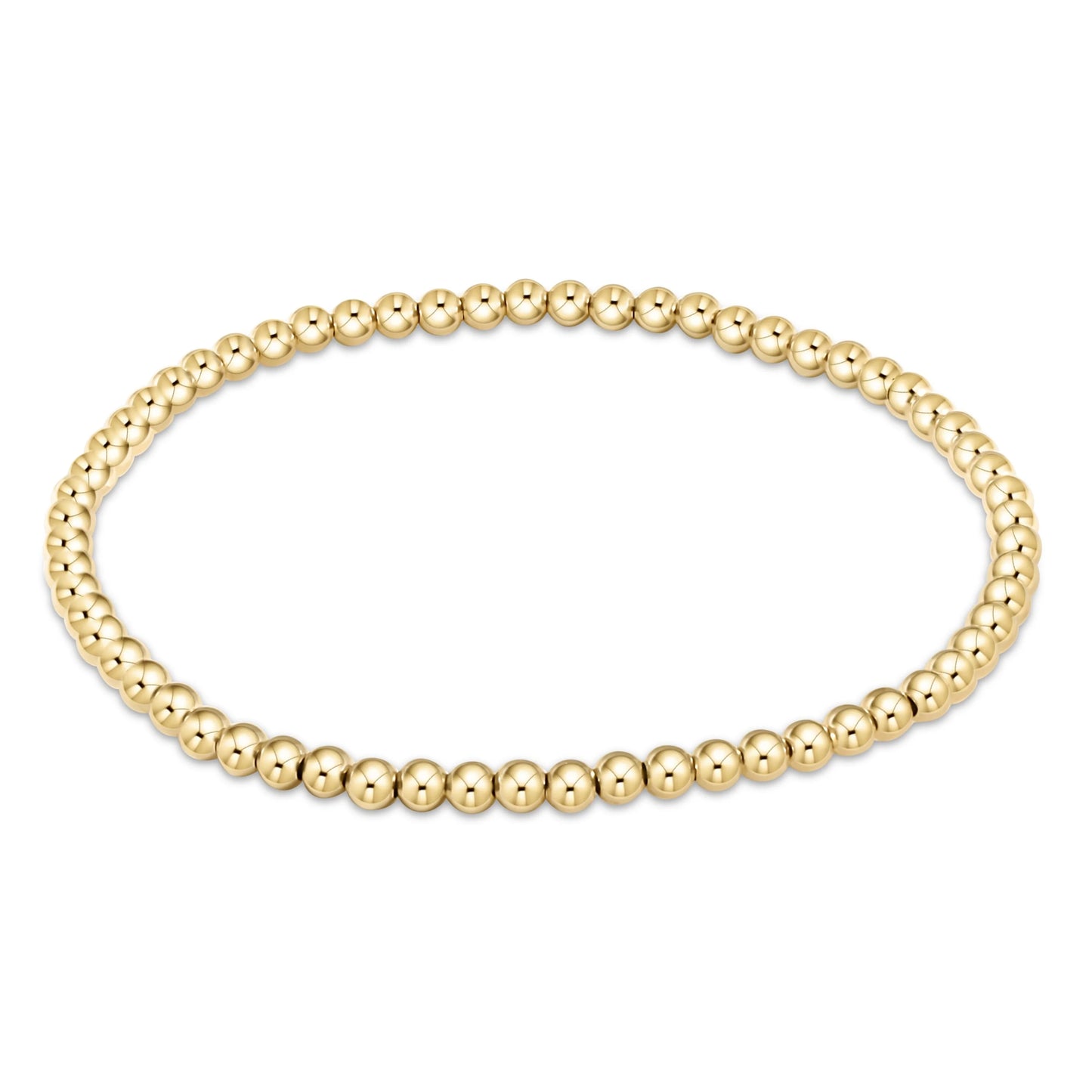 egirl Classic Gold 3mm Bead Bracelet