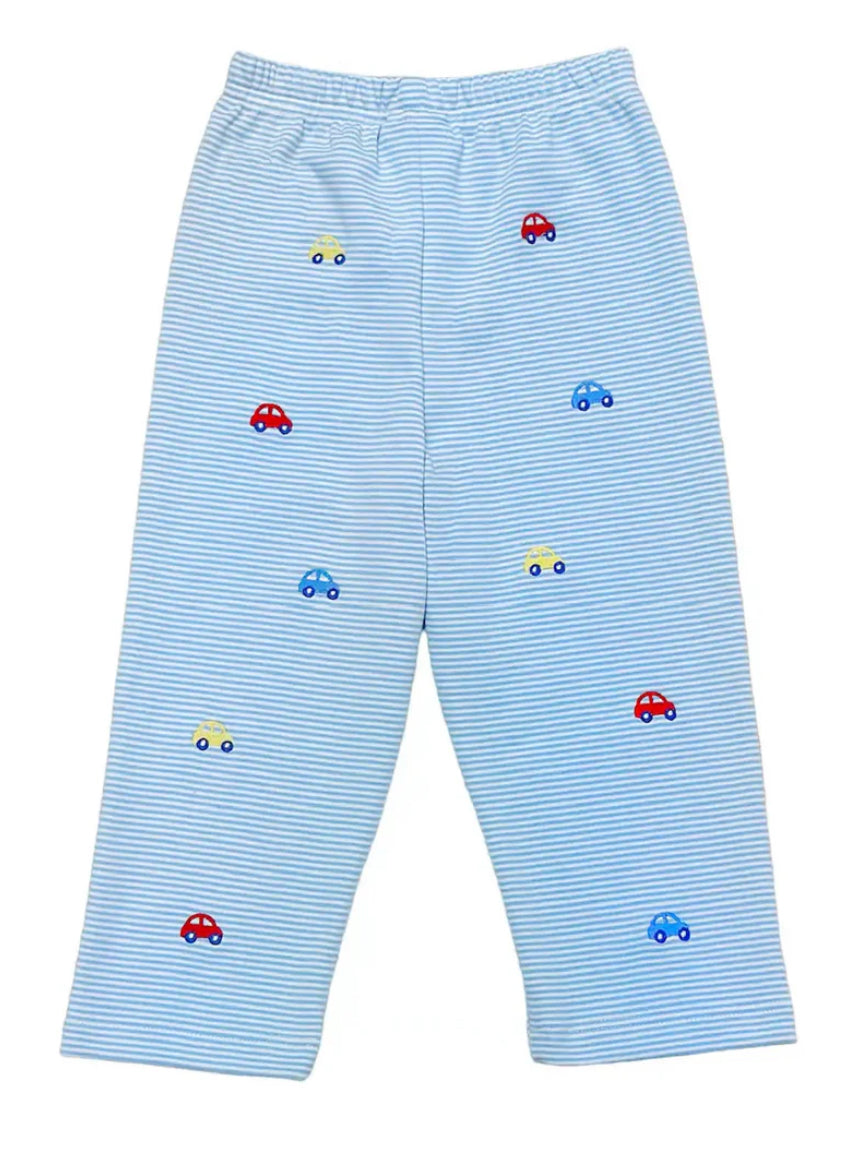 Cars Harry's Play Play Tee Periwinkle & Car Leo Pants Light Blue Stripe Knit