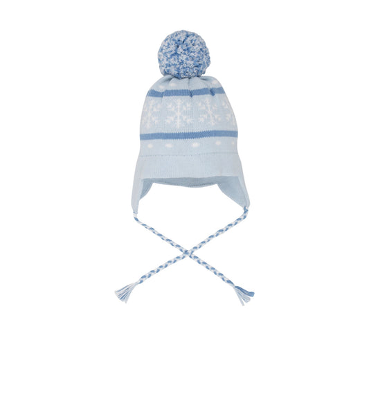 Parrish Pom Pom Hat Buckhead Blue/Barbados Blue/Snowflake
