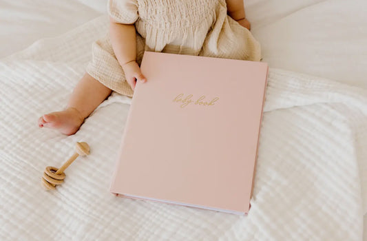 Baby Book - Memory Book + Keepsake Box (Blush Pink)