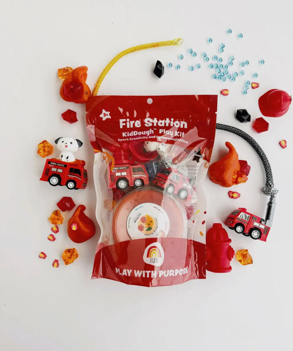 Fire Station (Cherry Mango) Kiddough Play Kit