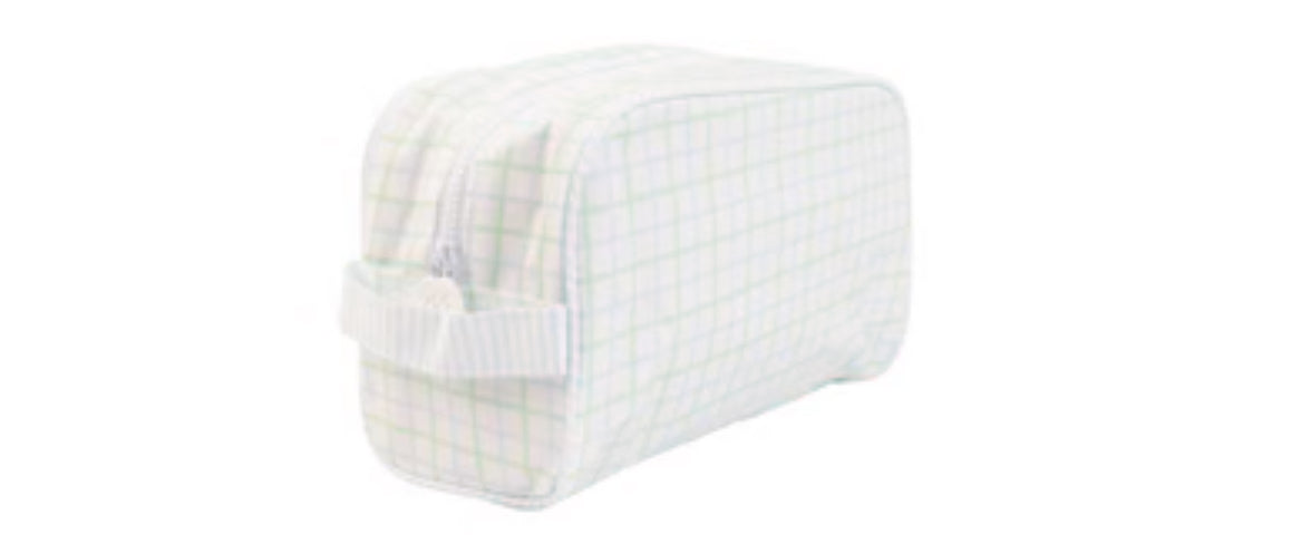 The Dopp Kit Blue/Green Windowpane