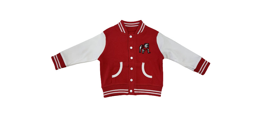 Varsity Jacket Red Standing Dawg