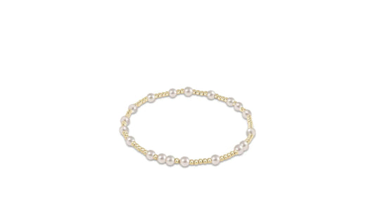 egirl Hope Unwritten 4mm Bead Bracelet Pearl