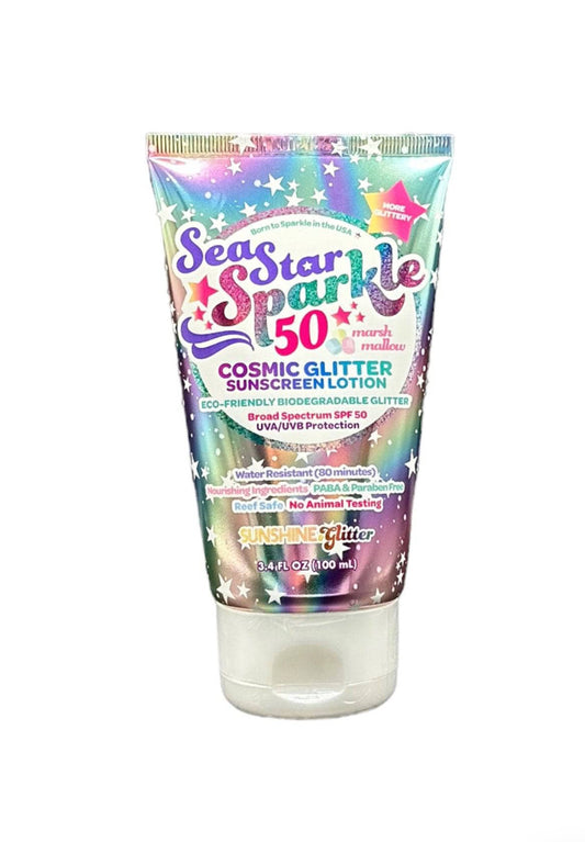 Sea Star Sparkle SPF 50 Biodegradeable Glitter Sunscreen