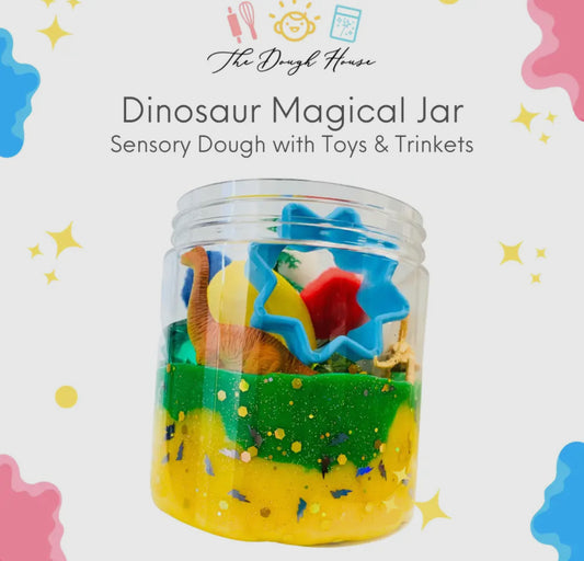 Large Dough Jar Collection: Dinosaur Dough