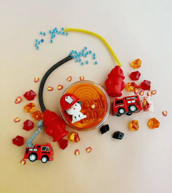 Fire Station (Cherry Mango) Kiddough Play Kit