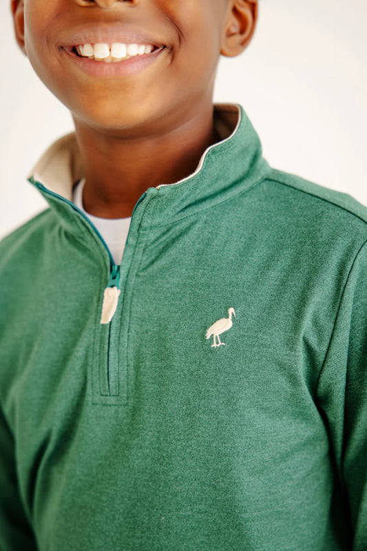 Prepletic Hayword Half Zip Grier Green/Keeneland Khaki