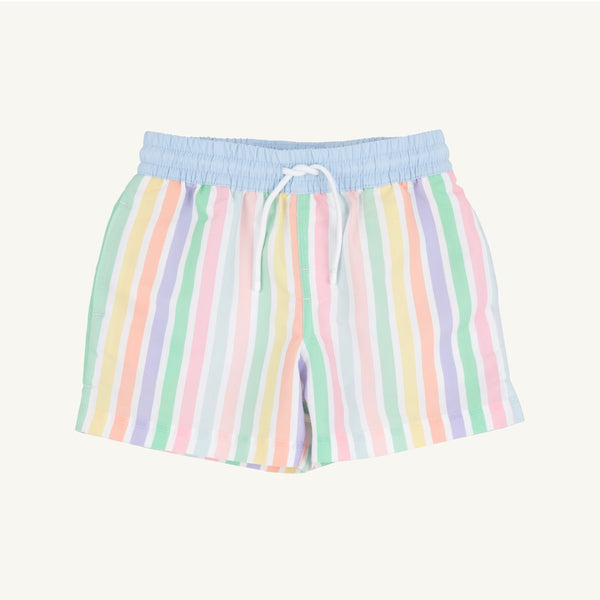 Tortola Swim Trunks-Southampton Stripe/Worth Ave White