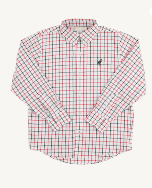 Dean`s List Dress Shirt Old Town Tattersall/Grier Green