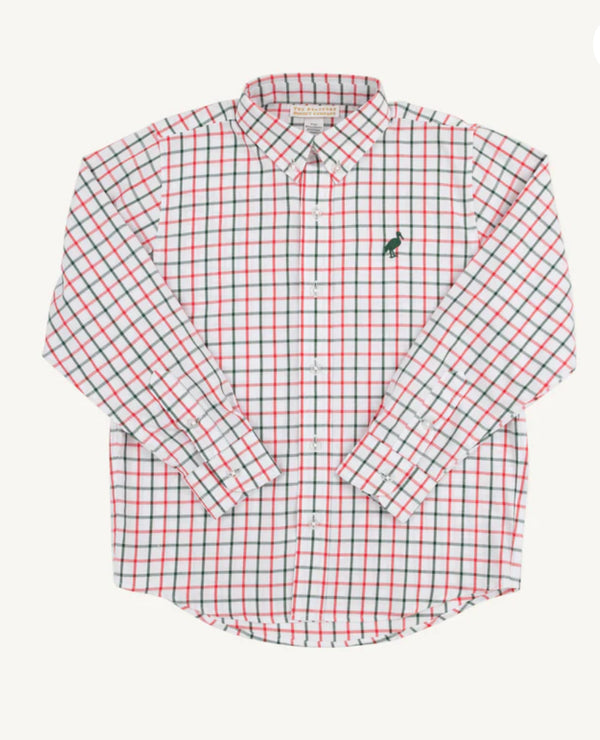 Dean`s List Dress Shirt Old Town Tattersall/Grier Green