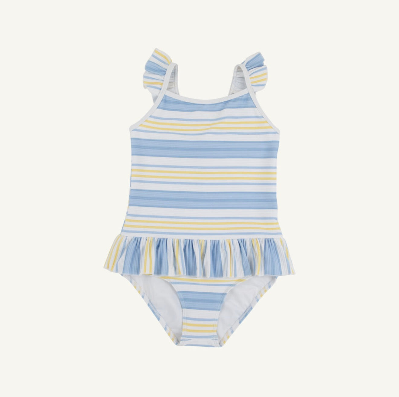 St. Lucia Swimsuit- SoBro Stripe/Worth Ave White