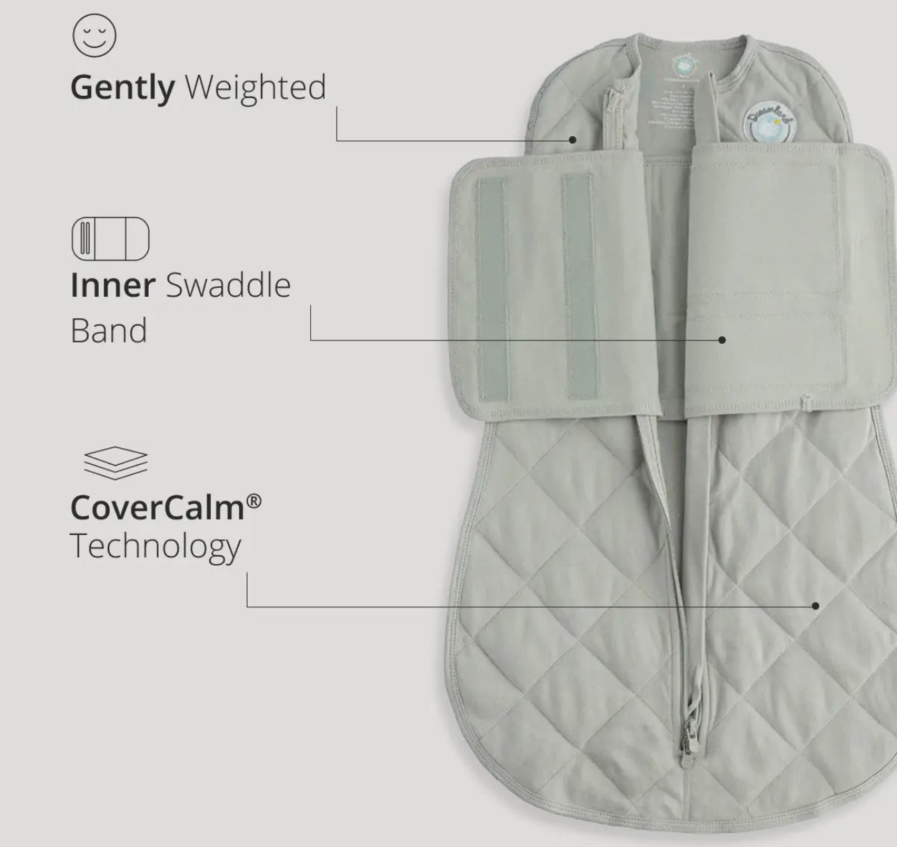 Dream Weighted Sleep Swaddle Sage Green