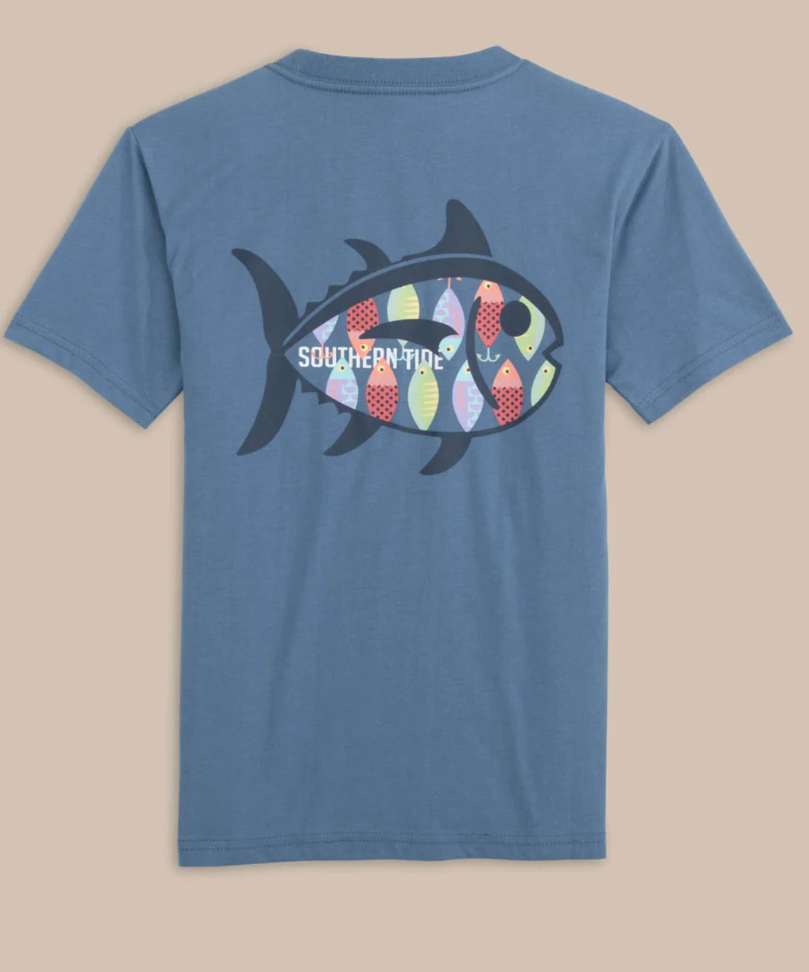 Youth Short-Sleeve SL Lure Tee Heather Coronet Blue