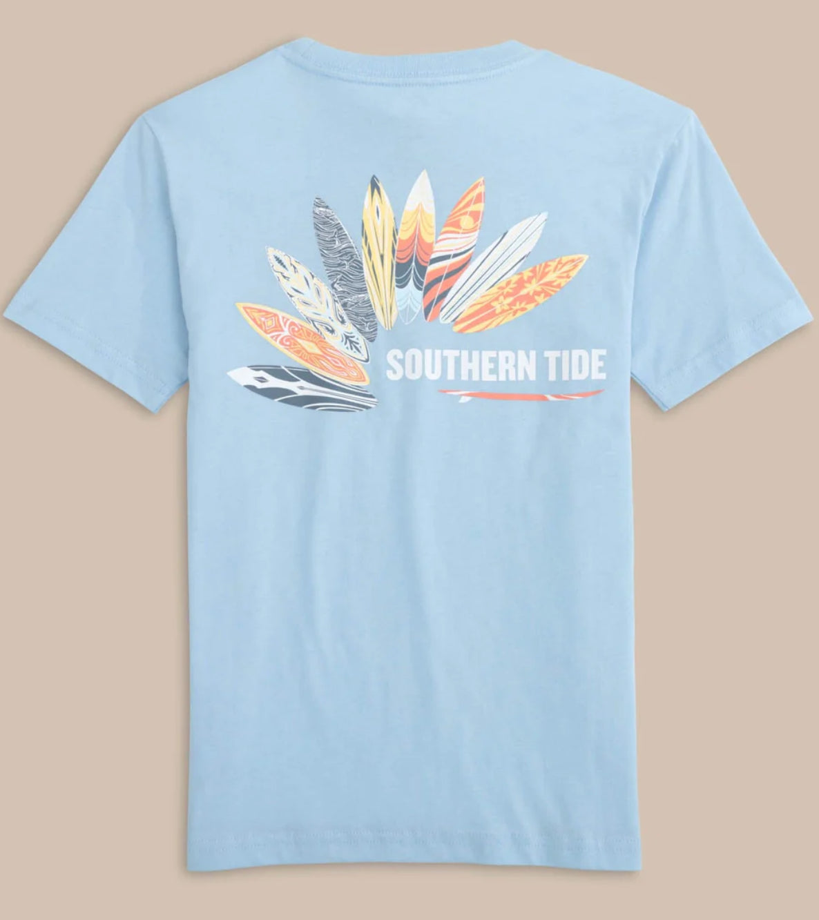 Youth Short Sleeve Surf Style Tee  Clearwater Blue