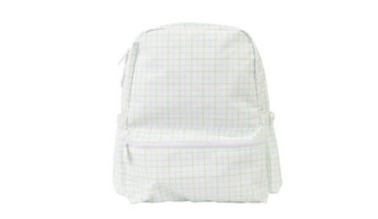 The Backpack Small / Blue/Green Windowpane