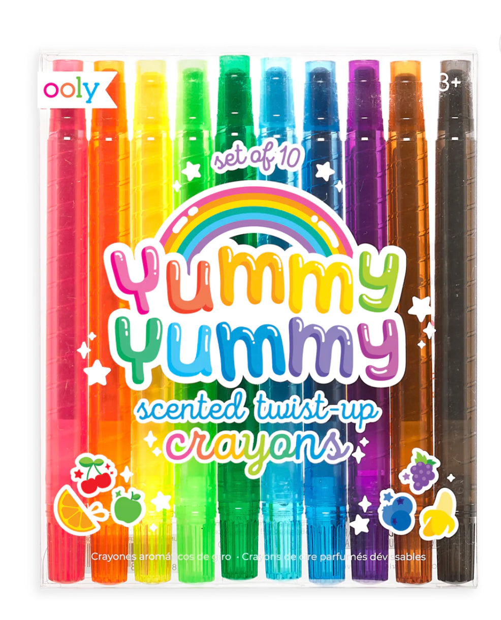 Yummy Yummy Scented Twist-Up Crayons - Set of 10