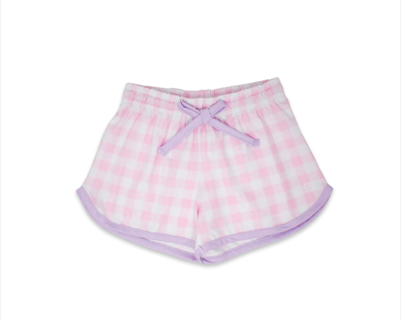 Emily Short Light Pink Buffalo Check