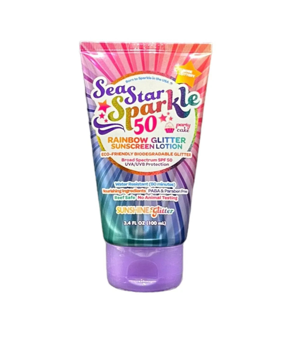 Sea Star Sparkle SPF 50 Biodegradeable Glitter Sunscreen