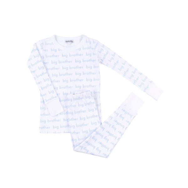Big Brother Printed Long Paiamas Light Blue