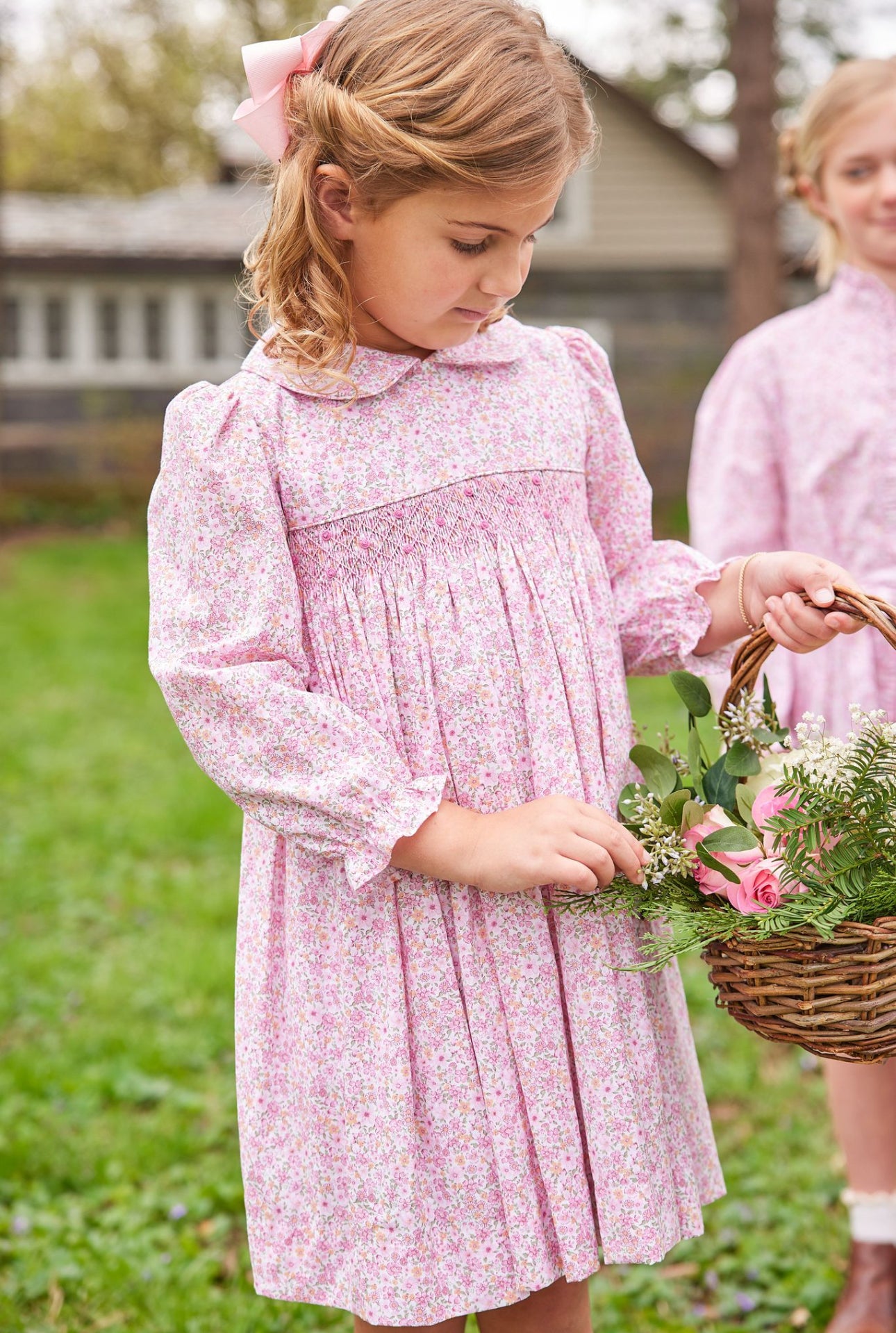 Smocked Charlotte Dress - Oakleigh Floral