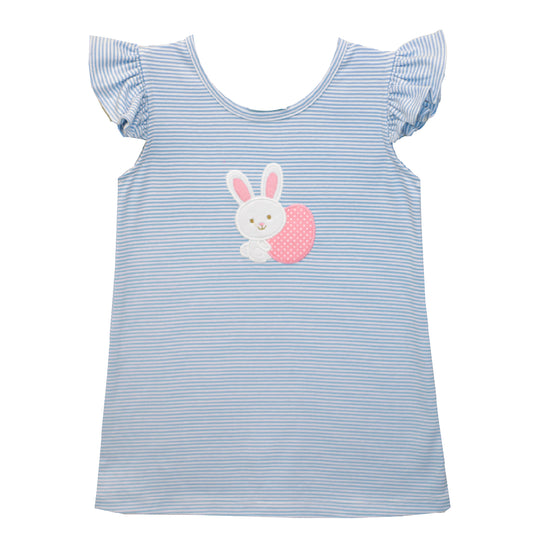 Bunny As Dress Light Blue Stripe Knit