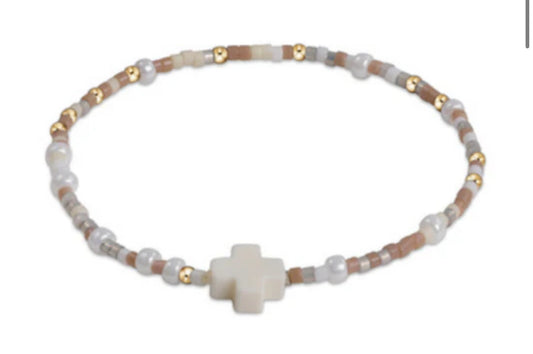 Egirl Hope Unwritten Signature Cross Bracelet - Say It Ain’t Snow