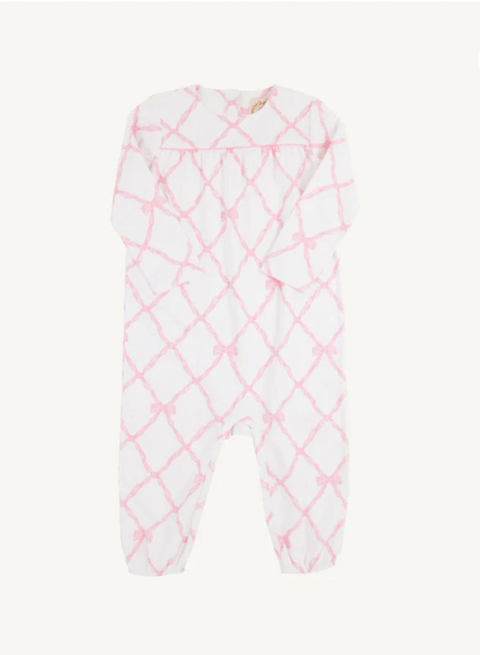 Long Sleeve Penny's Playsuit Belle Meade/Pier Party Pink