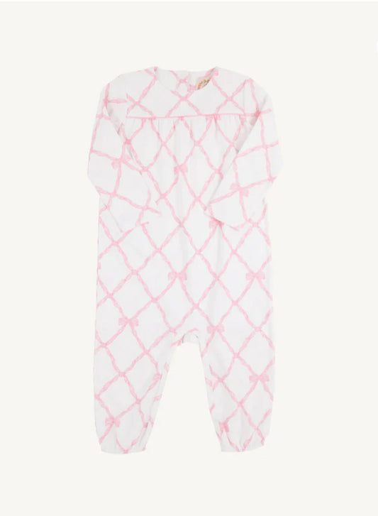 Long Sleeve Penny's Playsuit Belle Meade/Pier Party Pink