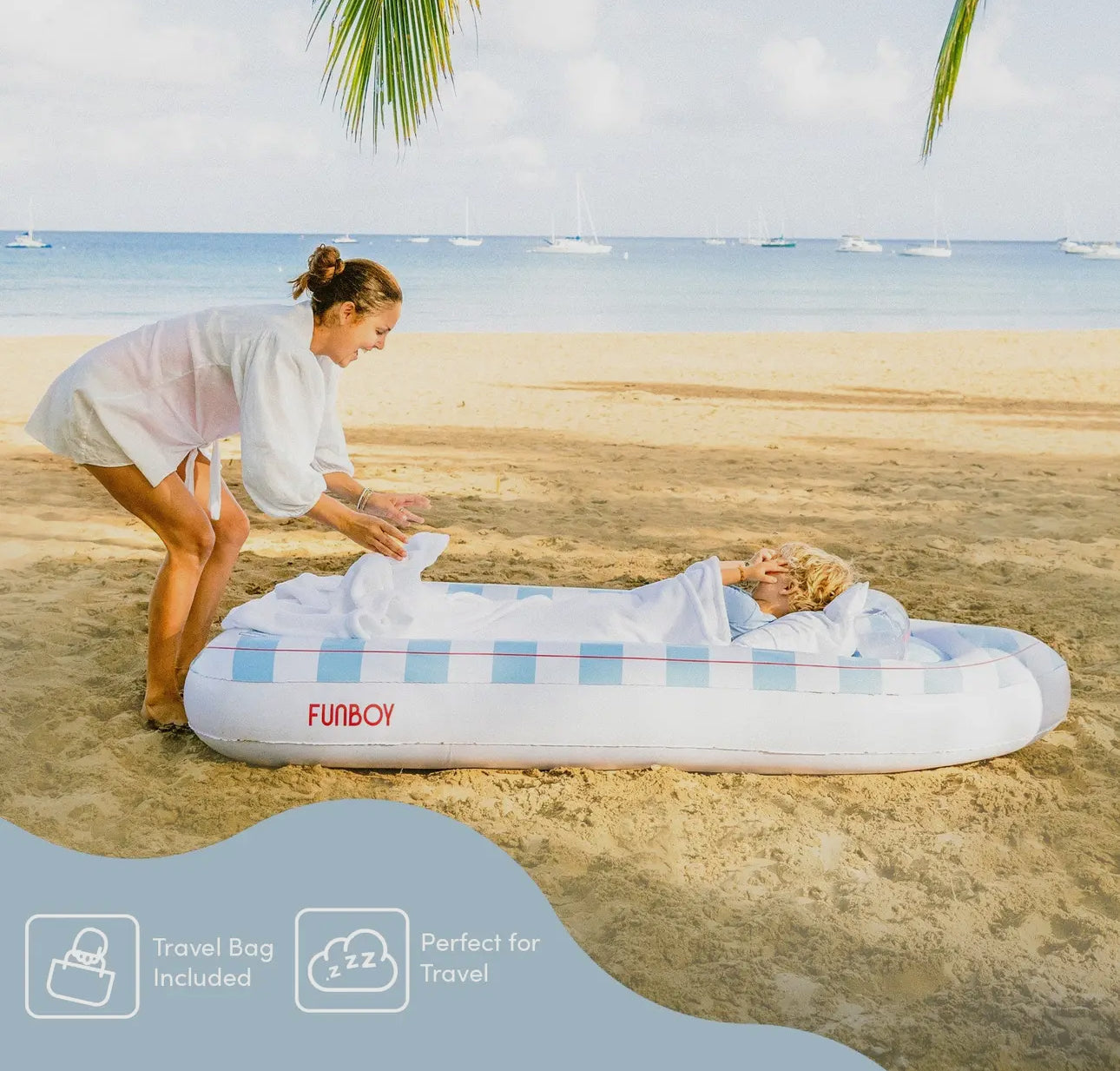 Classic Speed Boat Sleepover Kids Air Mattress