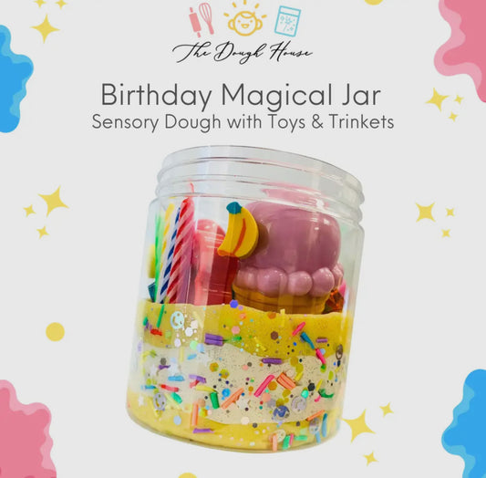 Large Dough Jar Collection: Birthday