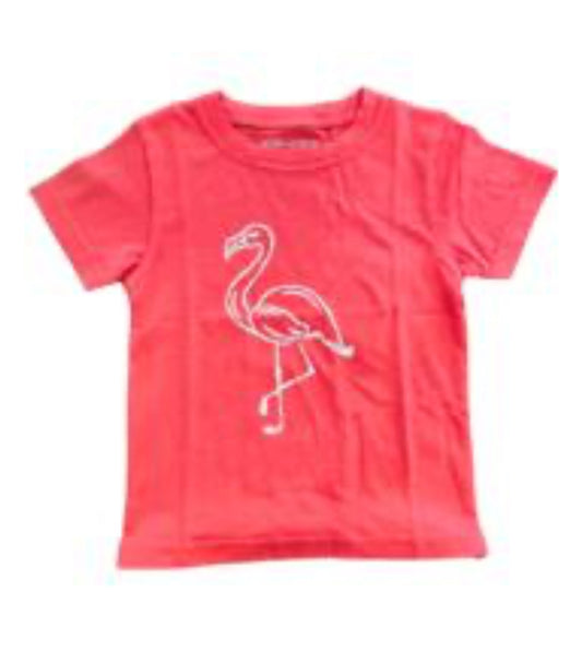 Short Sleeve Salmon Pink Flamingo T-Shirt