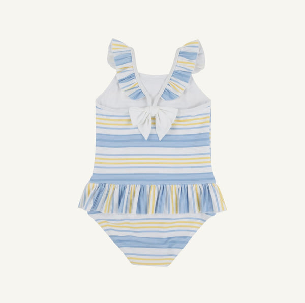 St. Lucia Swimsuit- SoBro Stripe/Worth Ave White