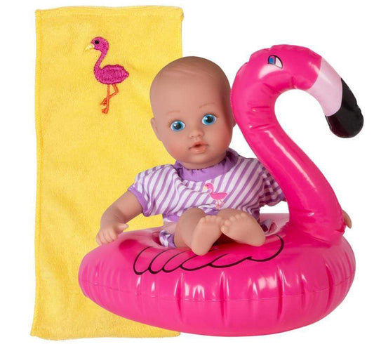 Adora SplashTime Baby Doll, Doll Clothes & Accessories Set - Fun Flamingo
