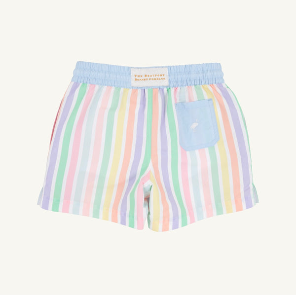 Tortola Swim Trunks-Southampton Stripe/Worth Ave White