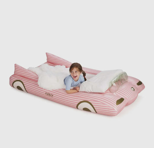 Pink Convertible Kids Sleepover Air Mattress