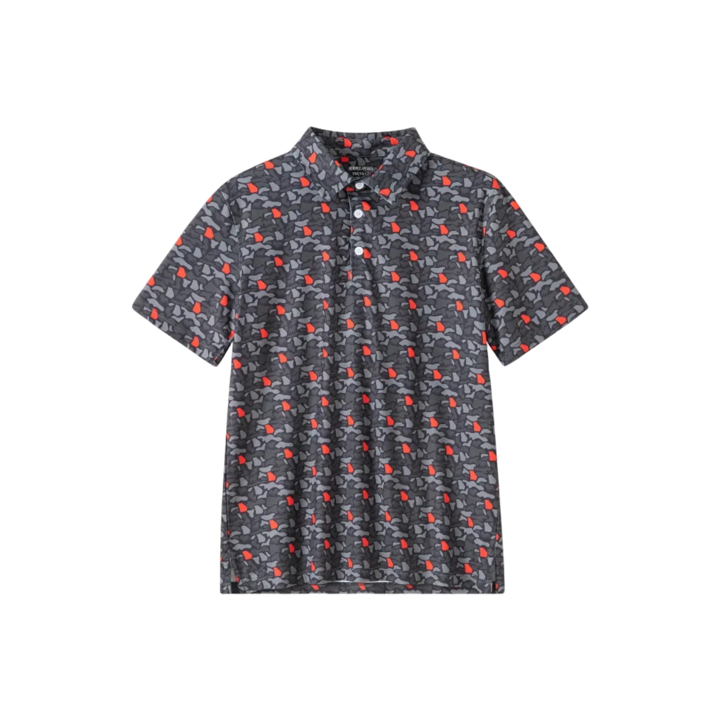 GA Camo Bulldog- Red/Black Polo