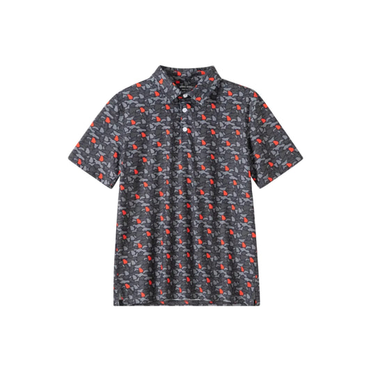 GA Camo Bulldog- Red/Black Polo