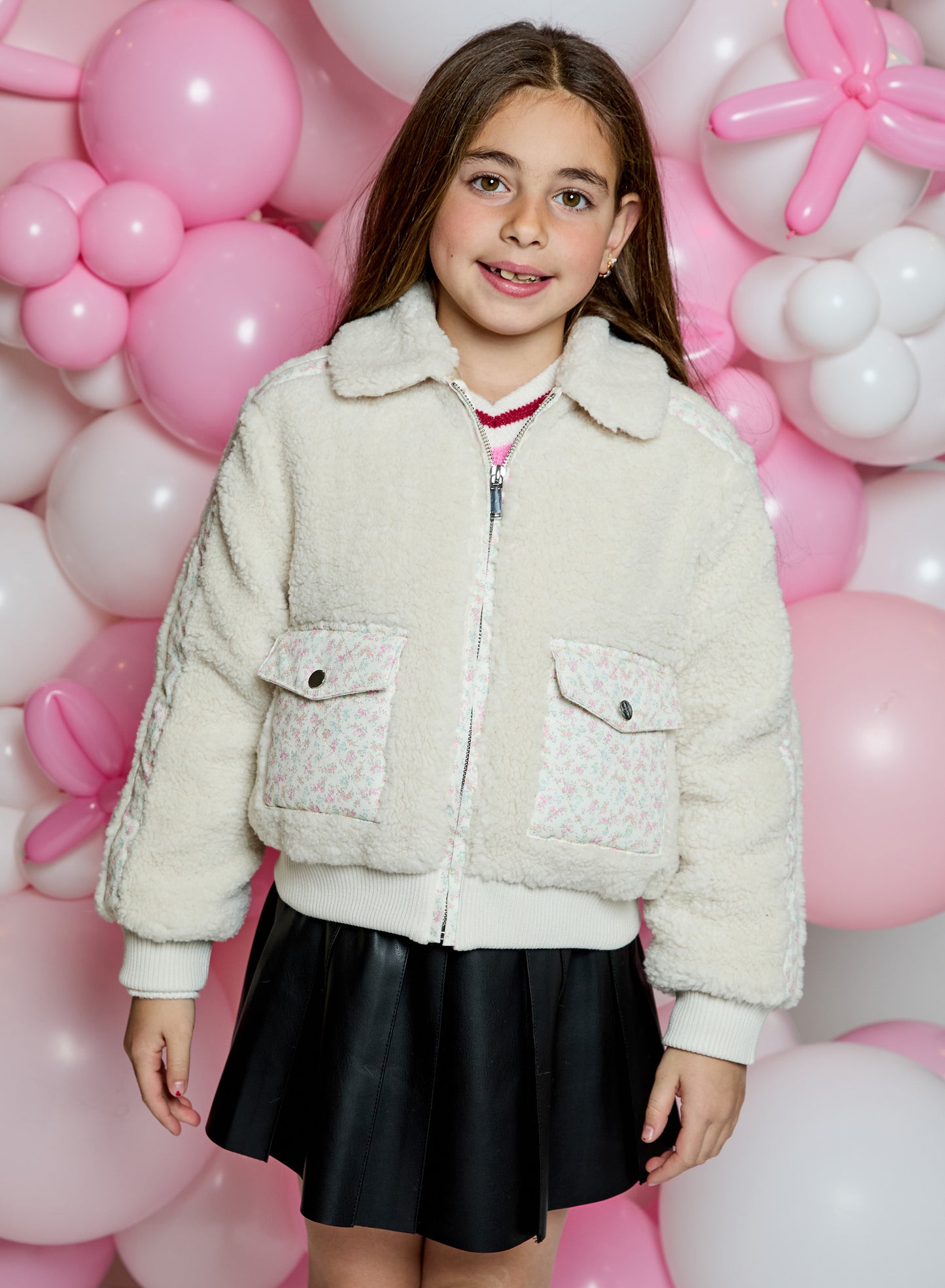 Floral Pocket Beige Jacket