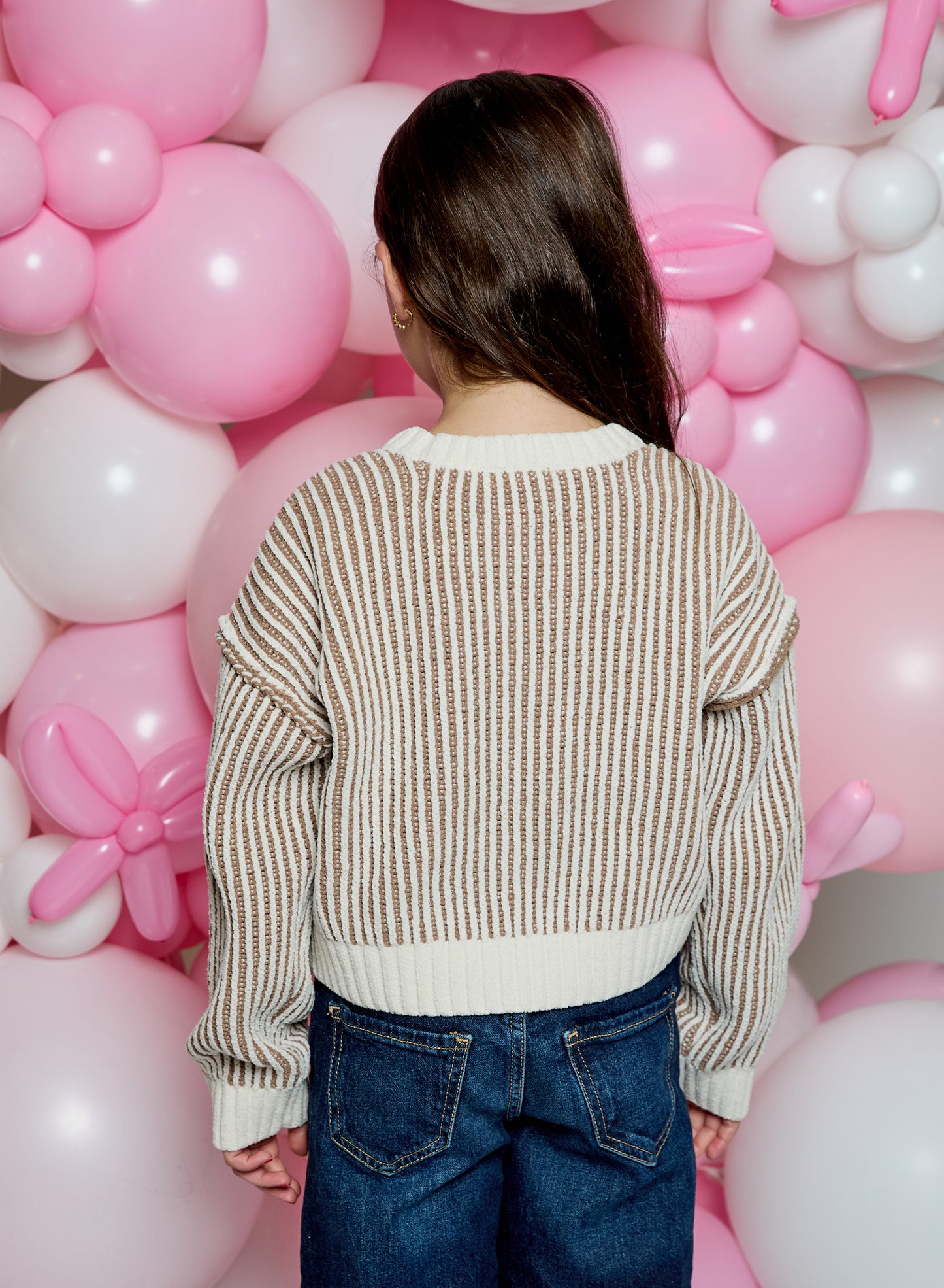 Tan Suede Combo Sweater