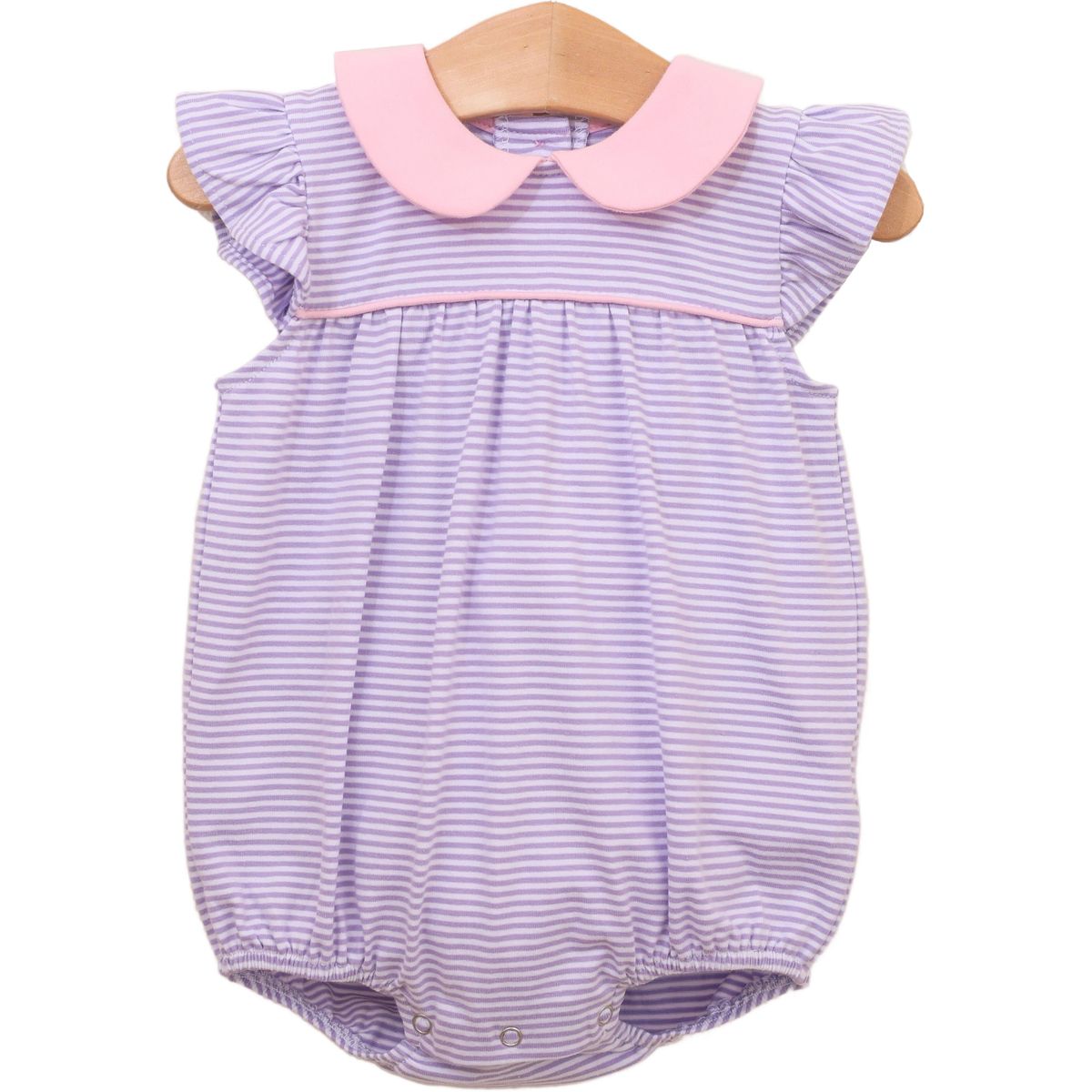 Genevieve Bubble- Lavender Stripe/Light Pink