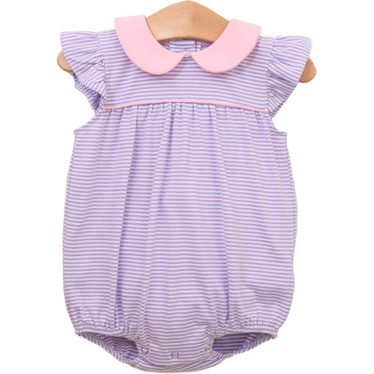 Genevieve Bubble- Lavender Stripe/Light Pink