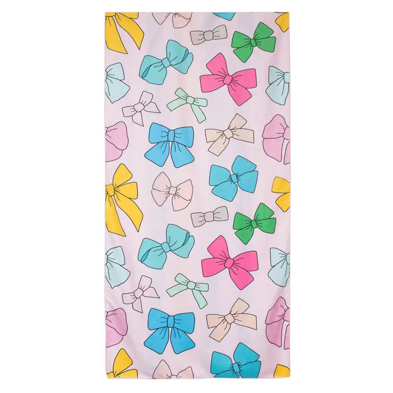 Girly Bows Cute Beach Towel